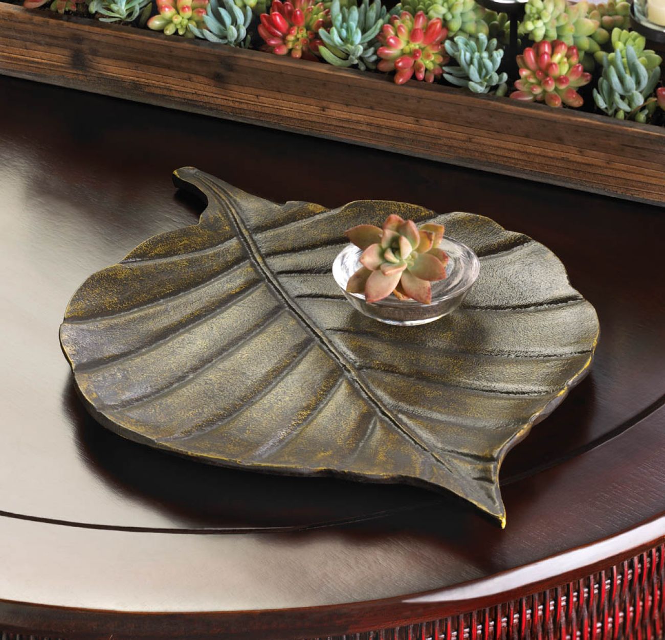 Avery Leaf Decorative Tray