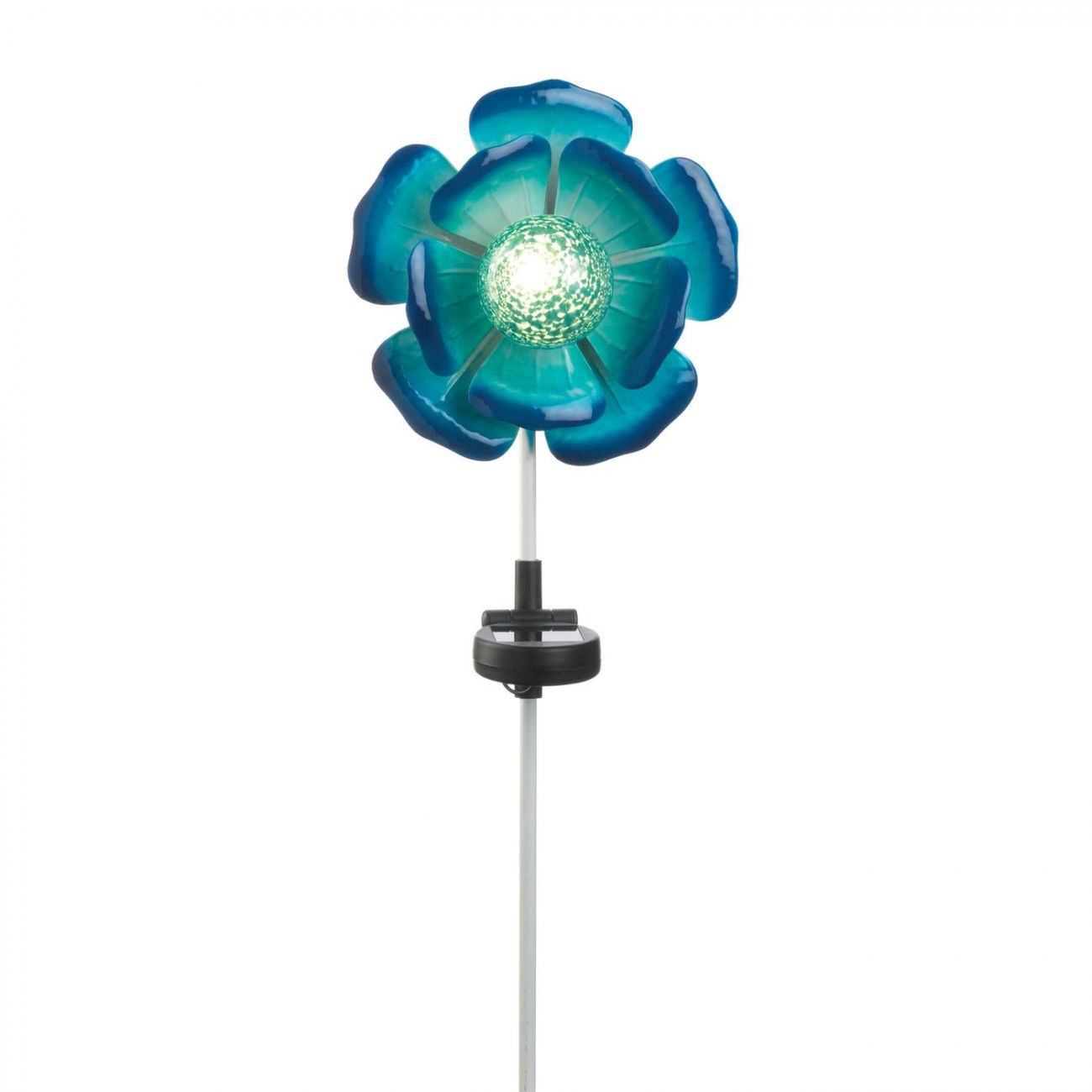 Blue Flower Solar Stake