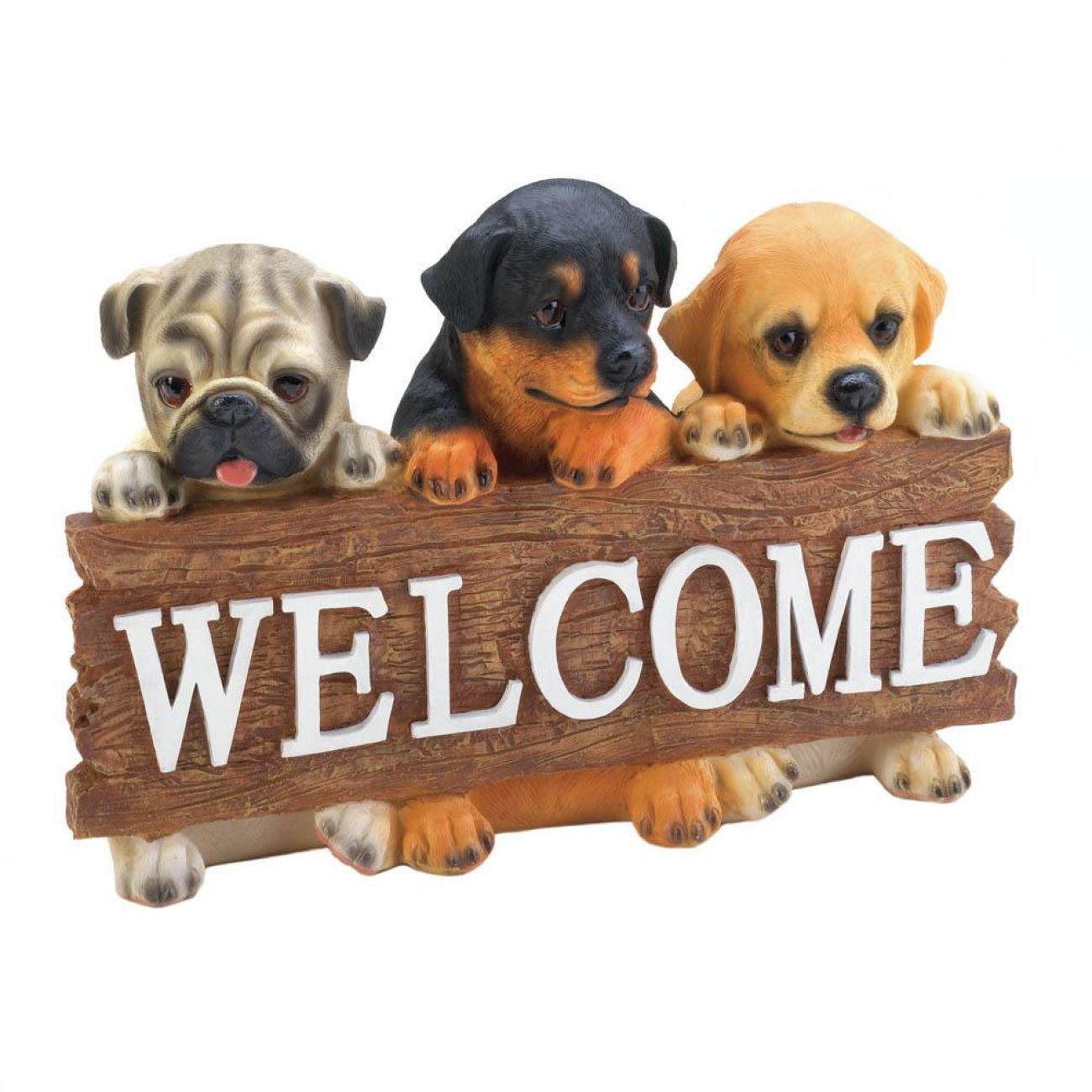 Puppy Dog Welcome Plaque