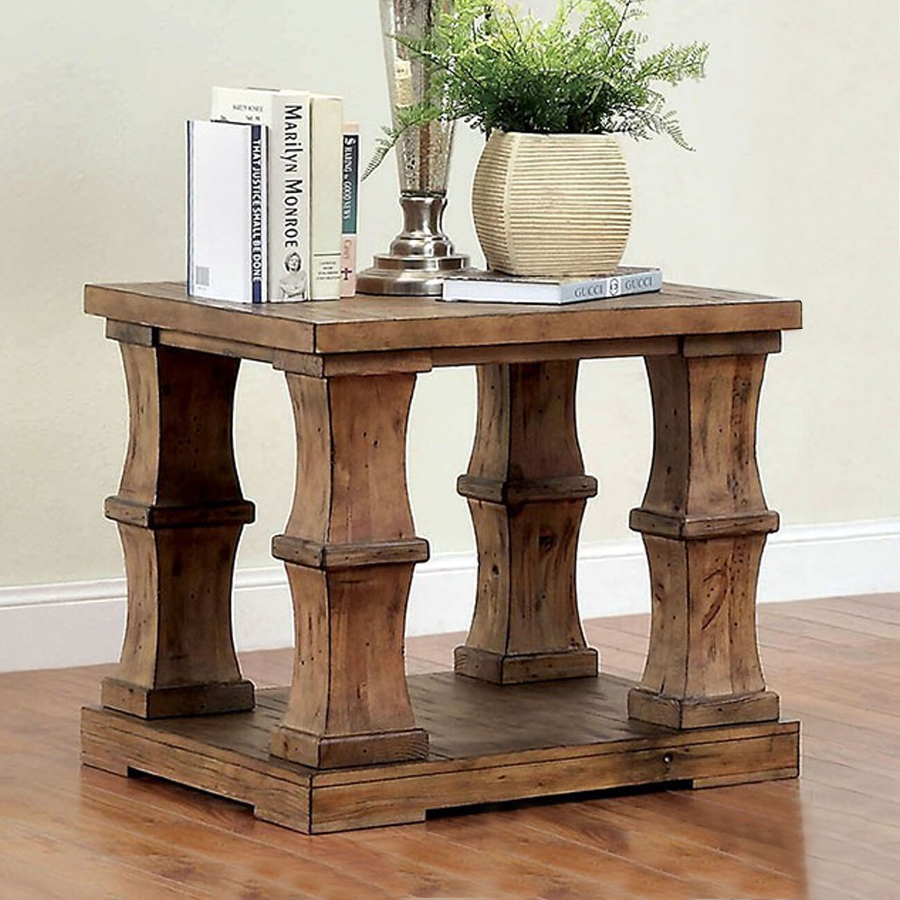 Granard Transitional End Table In Natural Tone