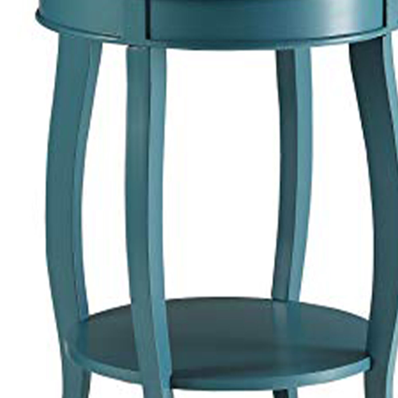 Affiable Side Table, Teal Blue