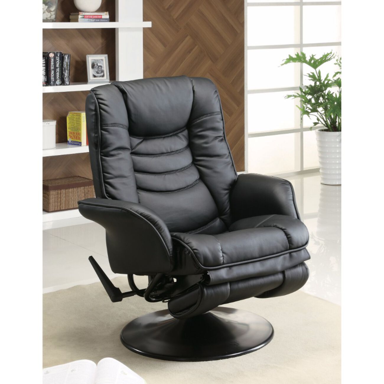 Opulently Functional Glider Chair, Black