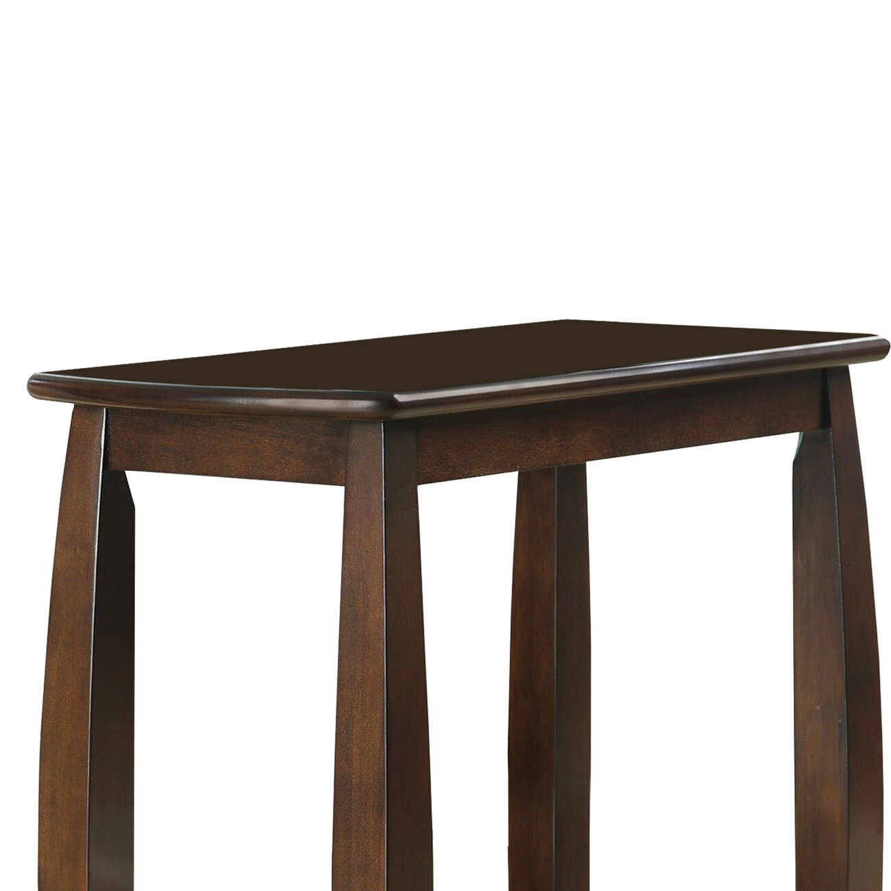 Elegant Wooden Chair Side Table, Brown