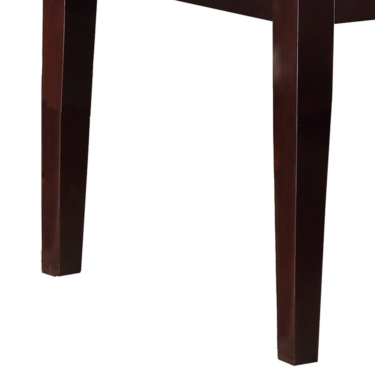 Rectangular Faux Marble Top Dining Table, Espresso Brown