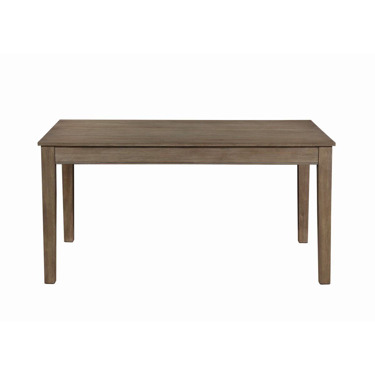 Transitional Style Wooden Dining Table with Two Drawers, Brown