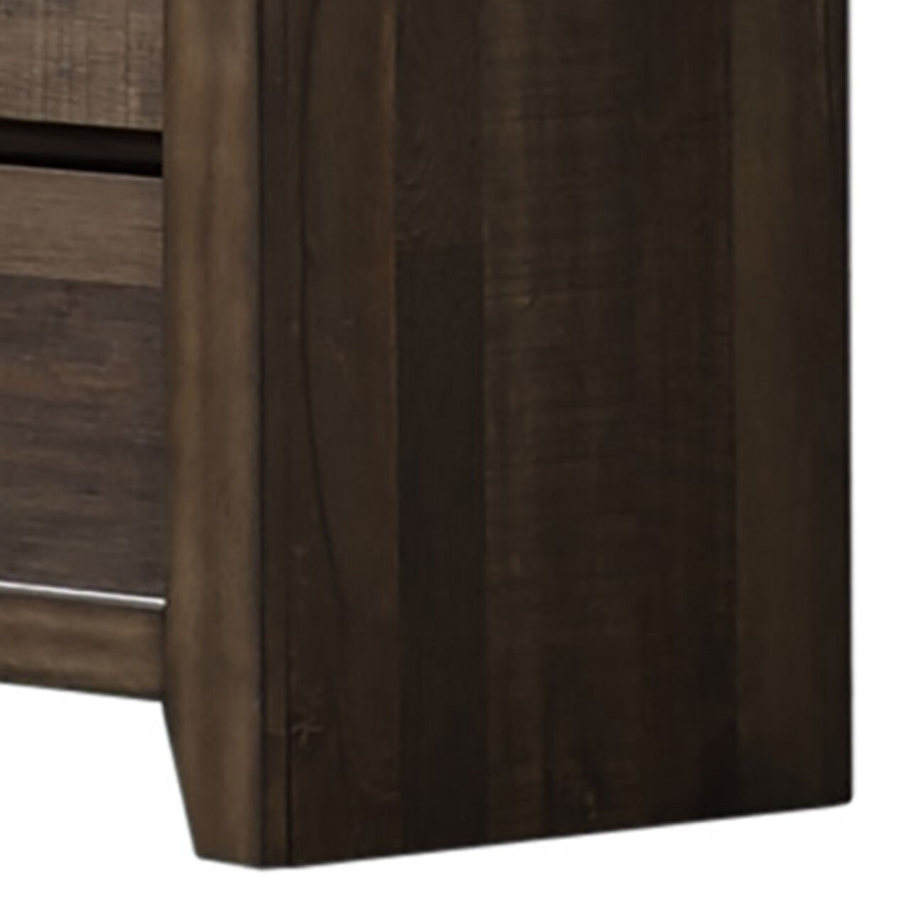 Wooden Dresser with Sliding Barn Door and Drawers, Brown