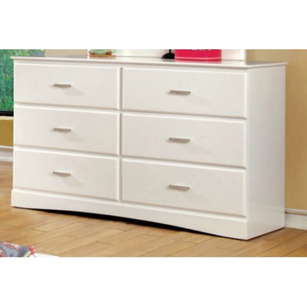 Opulent Wooden Transitional Style Dresser, White