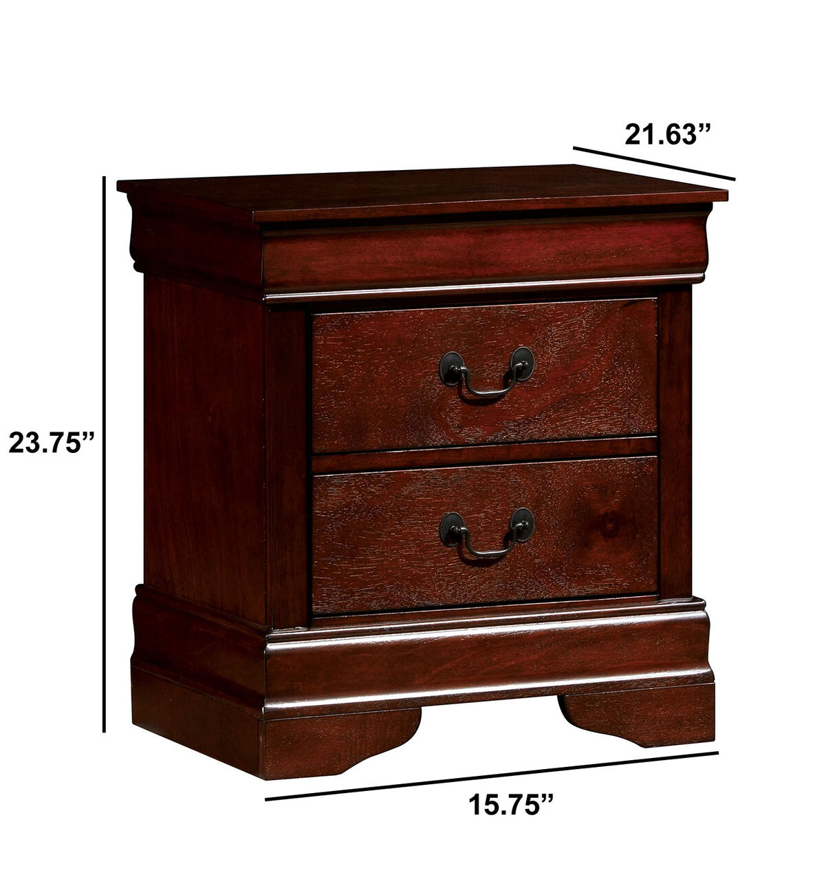 Louis Philippe III Contemporary Style Night Stand