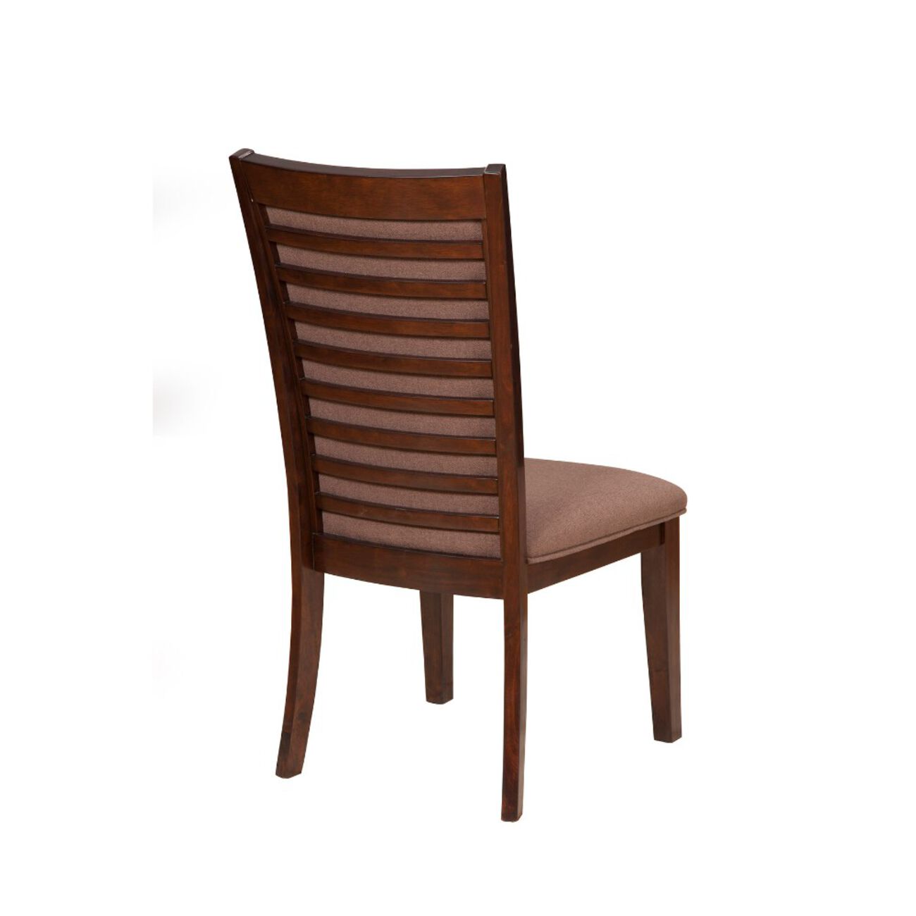 Upholstered Side Chairs In Wood Set Of 2 Brown