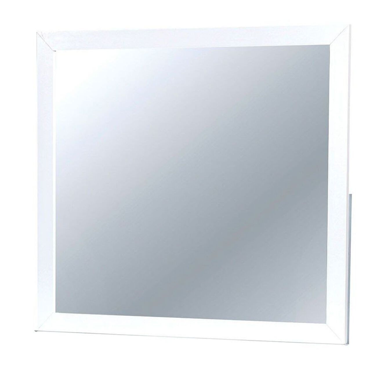 Lennart II White Rectangular Mirror