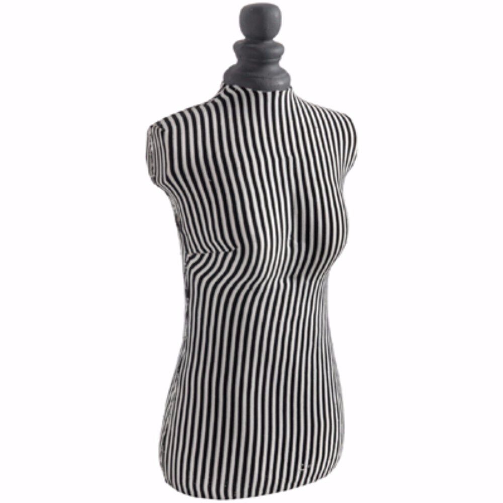 Fabric Wrapped Mannequin In Black and White