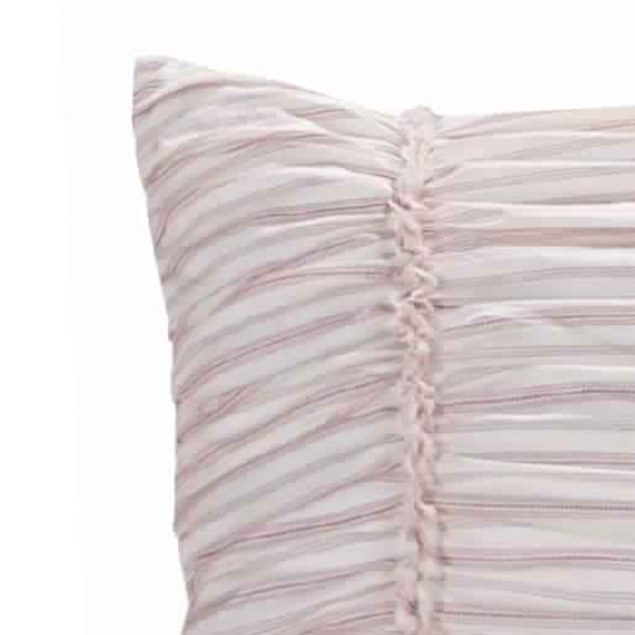 20 X 36 Polyester Filled Pillow Sham with Horizontal Ruffles, Offwhite