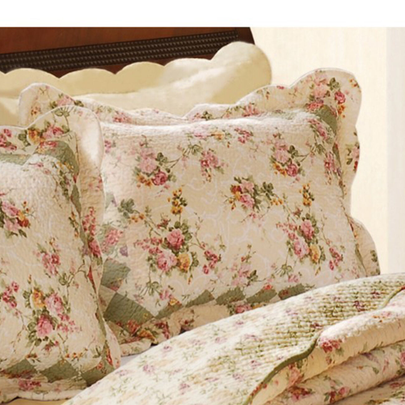 Denali Fabric Standard Size Sham with Floral Prints, Multicolor