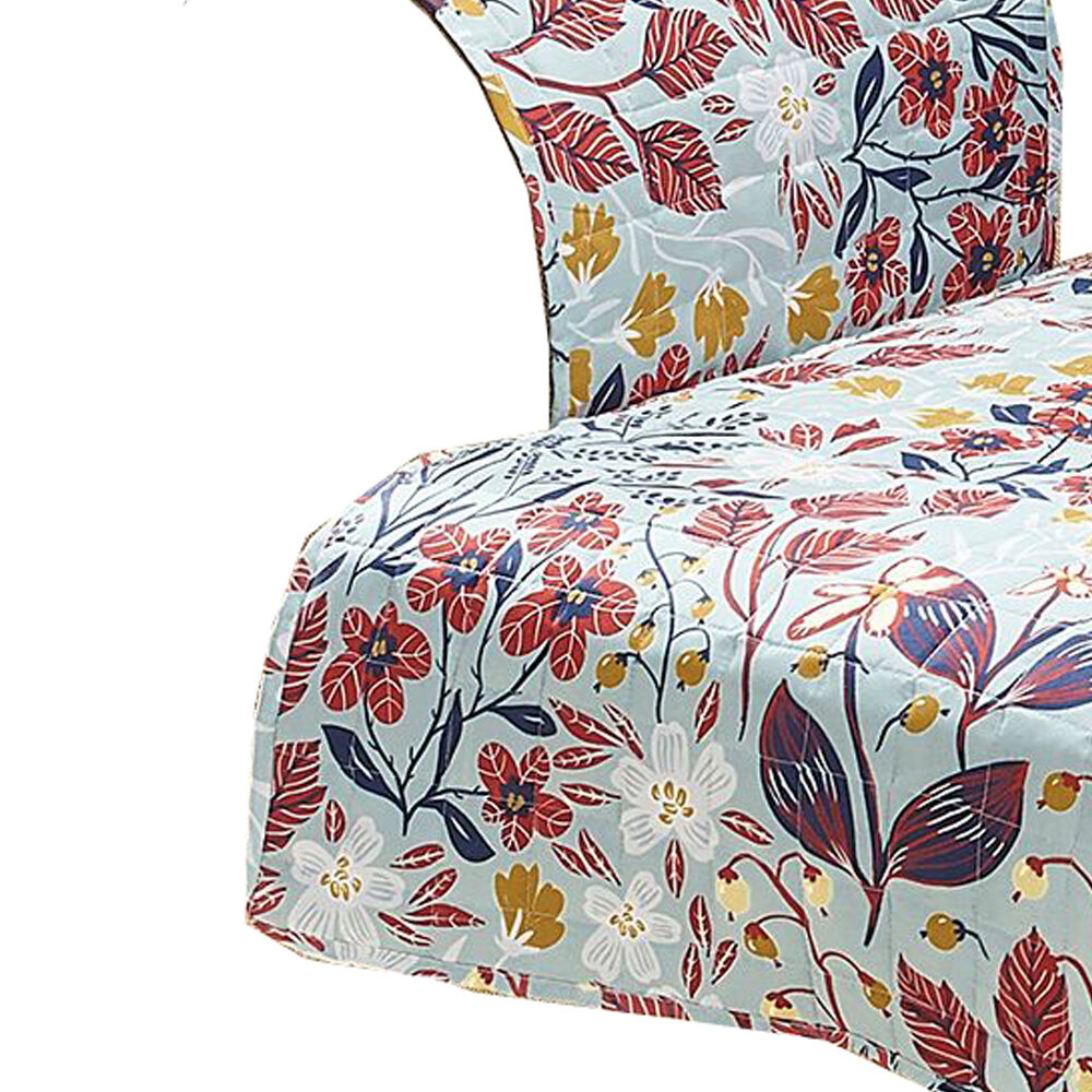 Isar Fabric Armchair Protector with Floral Pattern, Multicolor