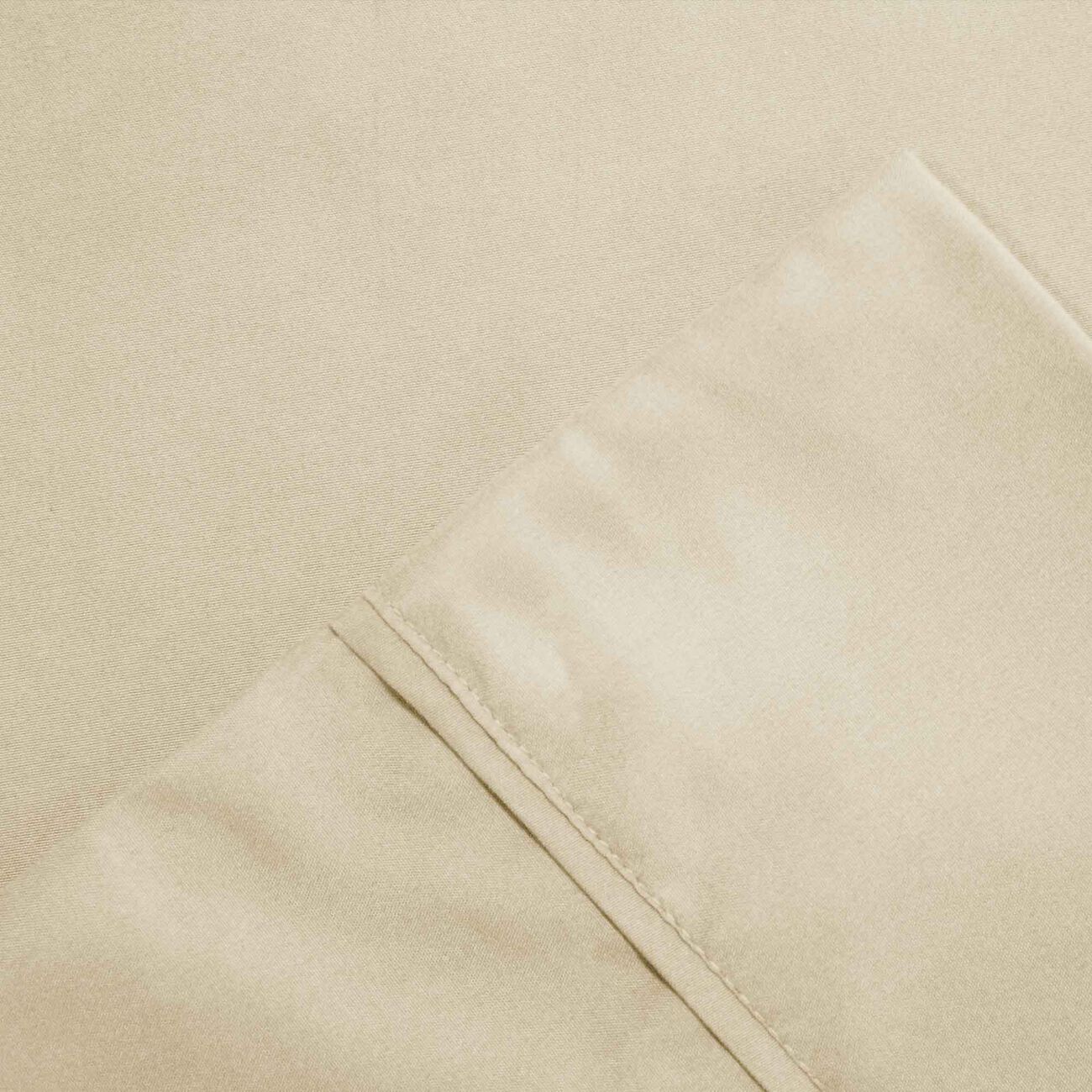 Bezons 4 Piece California King Microfiber Sheet Set with 1800 Thread Count, Cream