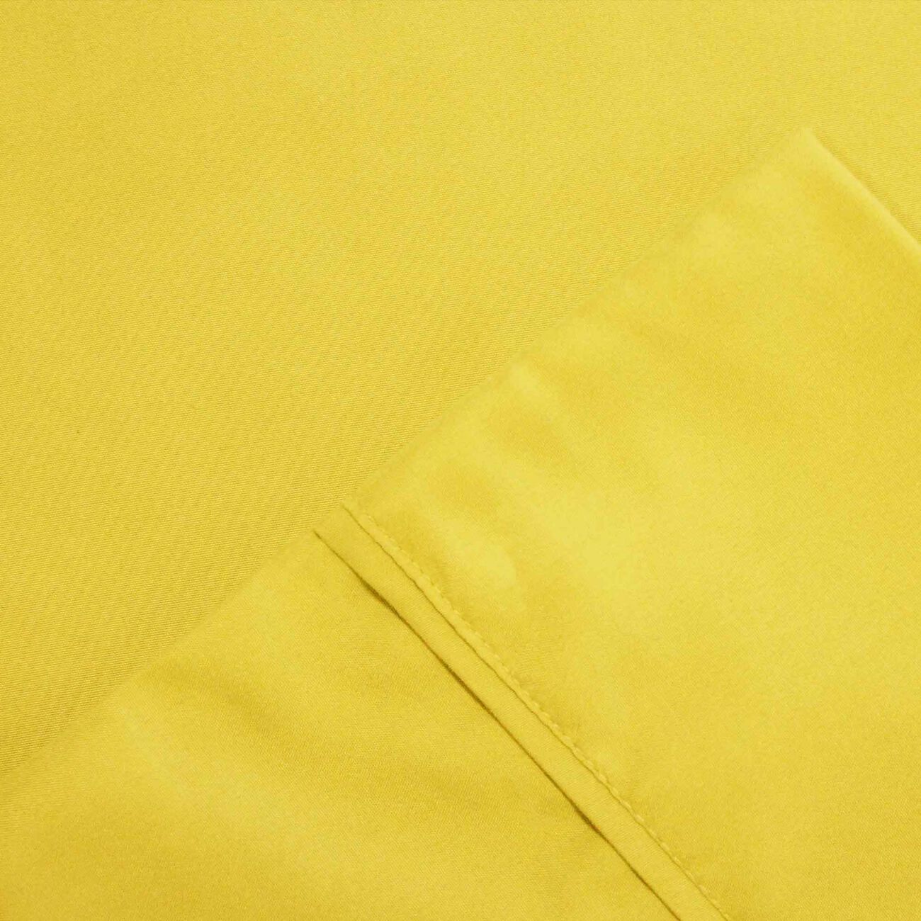 Bezons 4 Piece California King Microfiber Sheet Set with 1800 Thread Count, Yellow