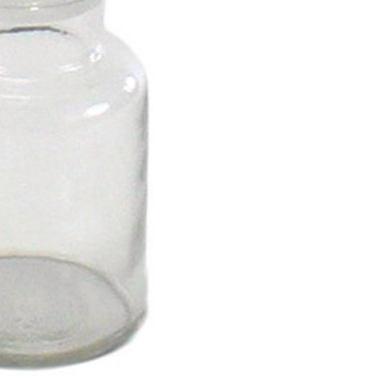 Glass Made Pharmacy Jar with Stopper, Extra Small, Clear