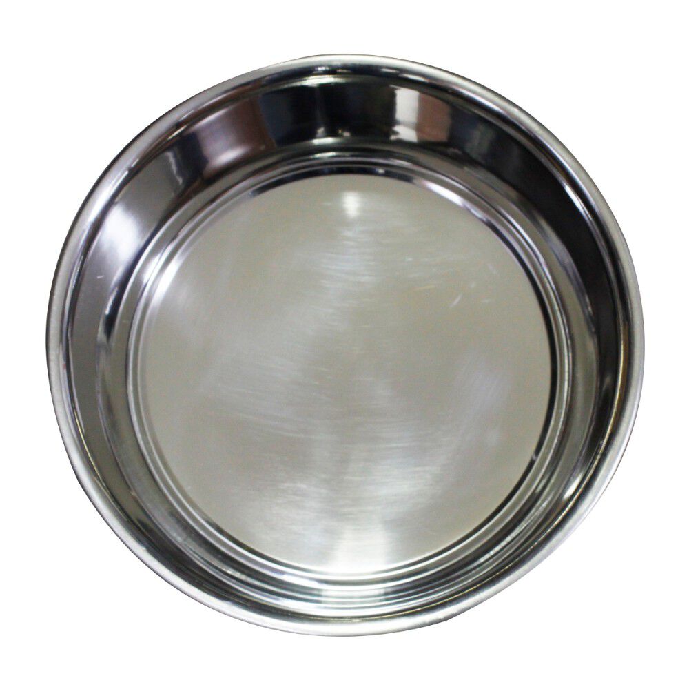 Stainless Steel Pet Bowl with Anti Skid Rubber Base and Dog Design, Gray and Black-Set of 24