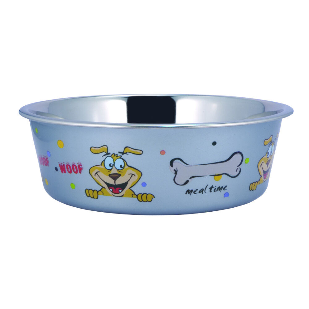Multi Print Stainless Steel Dog Bowl By Boomer & Chaser-Set of 24