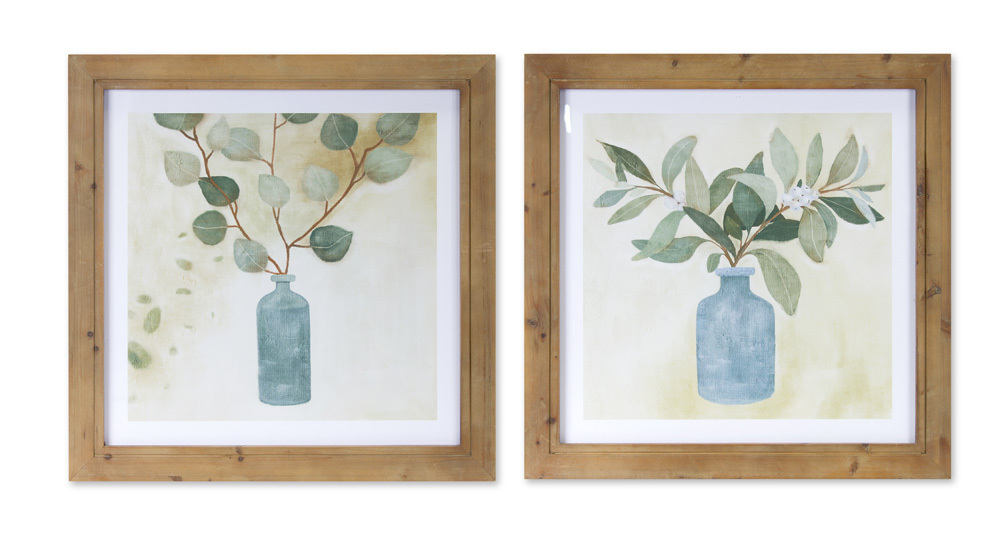 Foliage in a Bottle Framed Art Prints, 2-Piece Set